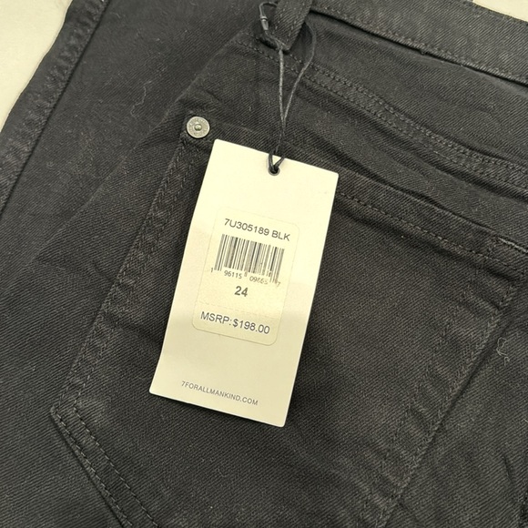 NWT 🏷️ 7 for all mankind black jeans size 24 - Picture 3 of 11